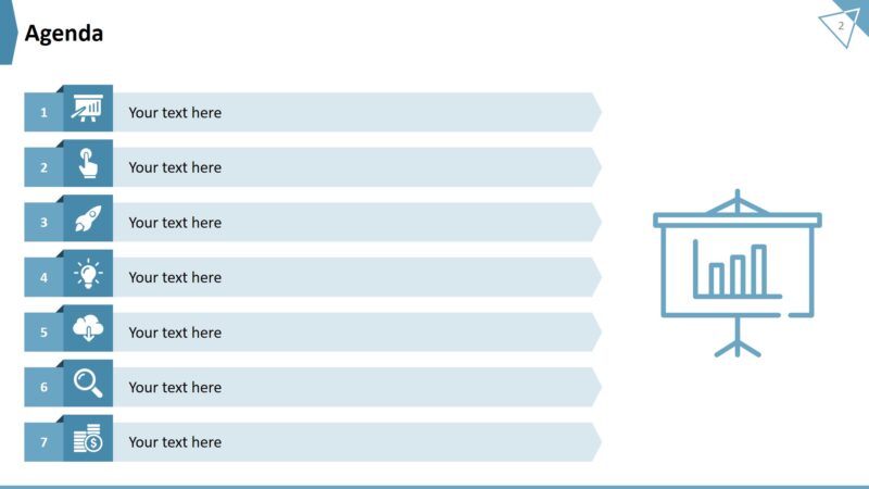 Business meeting free powerpoint template - Widescreen Size - Image 2