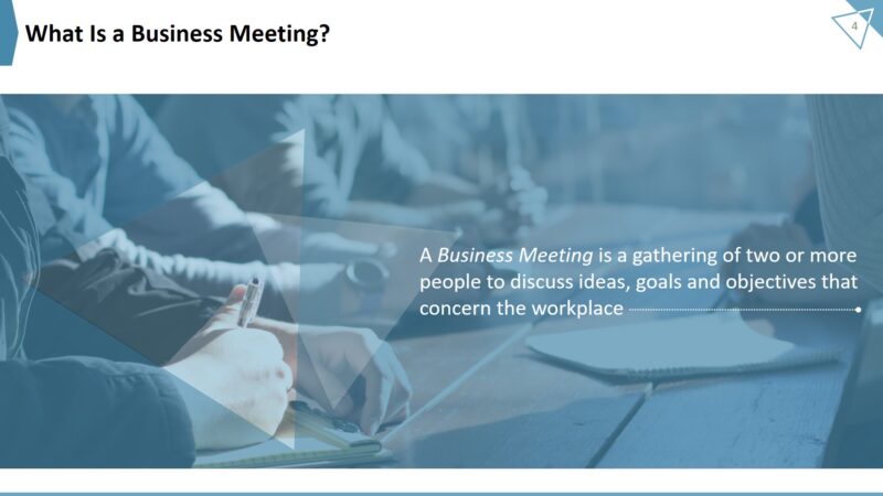 Business meeting free powerpoint template - Widescreen Size - Image 4