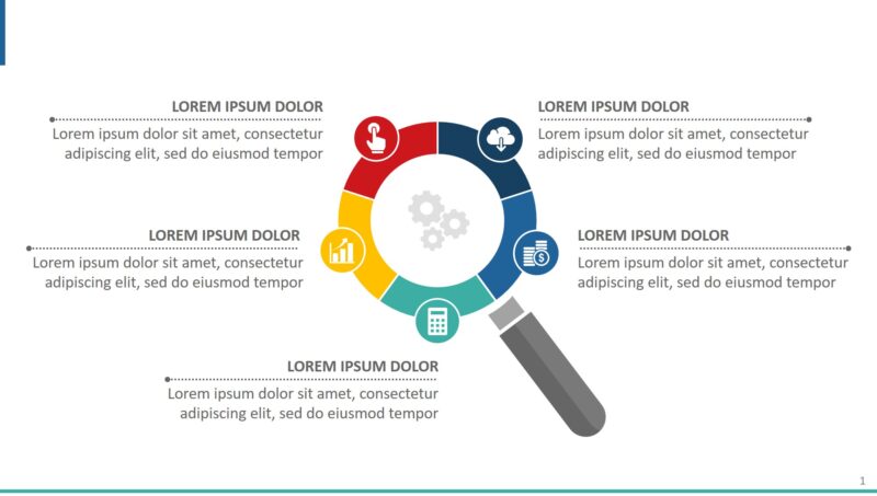 Business diagram free powerpoint template - Widescreen Size