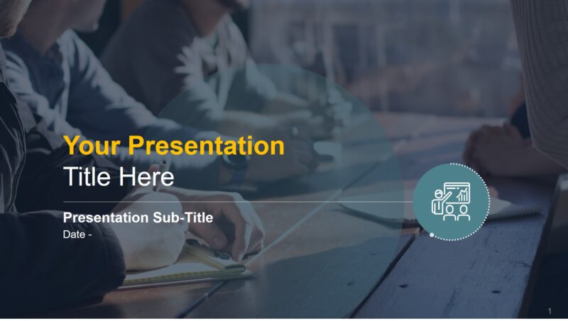 Marketing Mix free powerpoint template - Widescreen Size