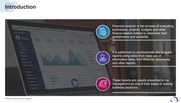 Financial Analysis free powerpoint template - Widescreen Size - Image 2