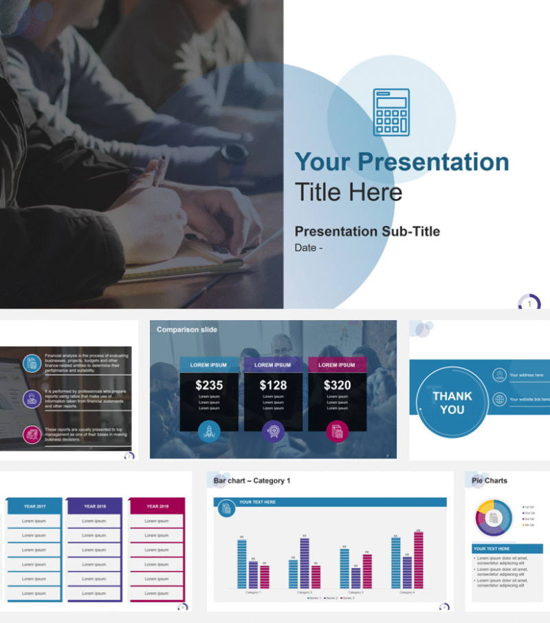 Financial Analysis Powerpoint Template  (10+ Slides)