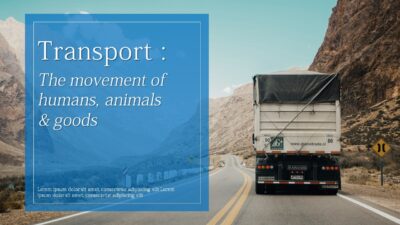 Goods & Transport free powerpoint template