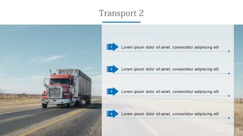 Goods & Transport free powerpoint template - Image 4