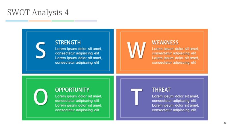 SWOT Analysis Business Free Powerpoint Template - Image 6