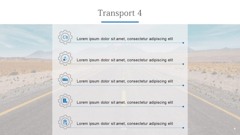 Goods & Transport free powerpoint template - Image 6