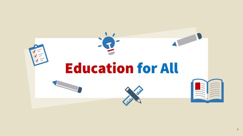 Education theme free powerpoint template