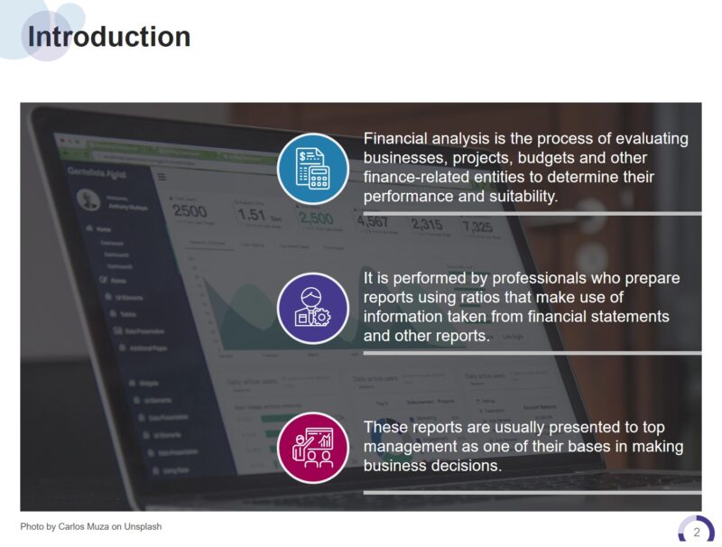 Financial Analysis free powerpoint template - Standard Size - Image 2