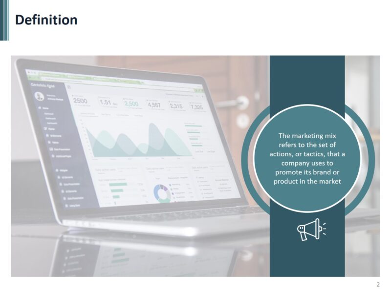Marketing Mix free powerpoint template - Standard Size - Image 2