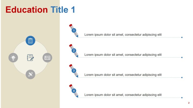 Education theme free powerpoint template - Image 2