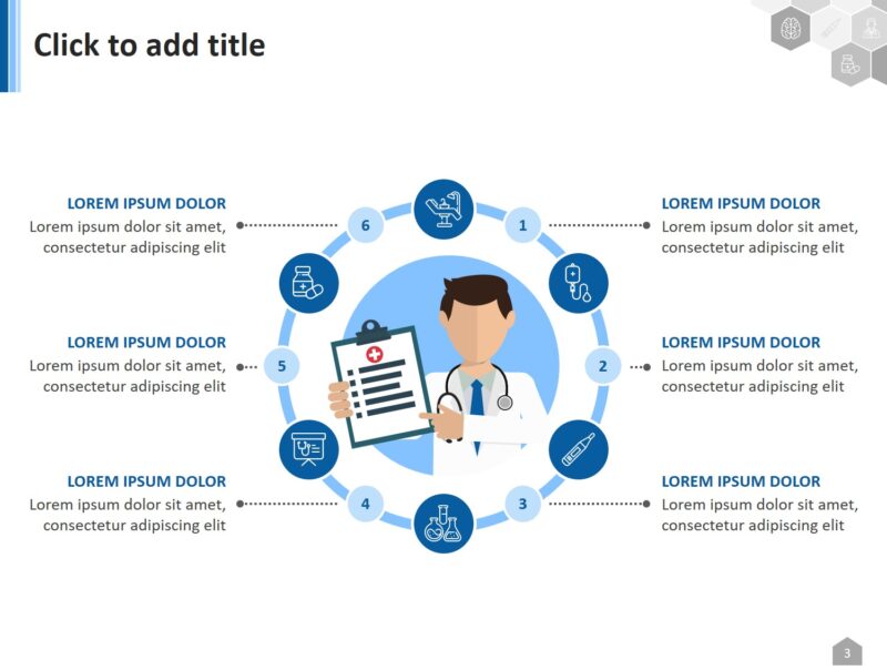 Medical theme free powerpoint template - Standard Size - Image 3