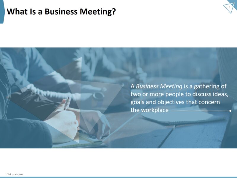 Business meeting free powerpoint template - Standard Size - Image 4