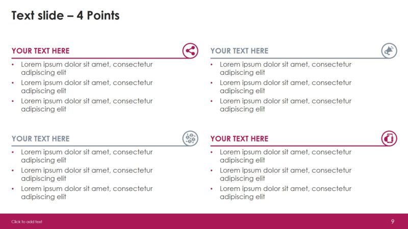 Social Media free powerpoint template- Widescreen Size - Image 9