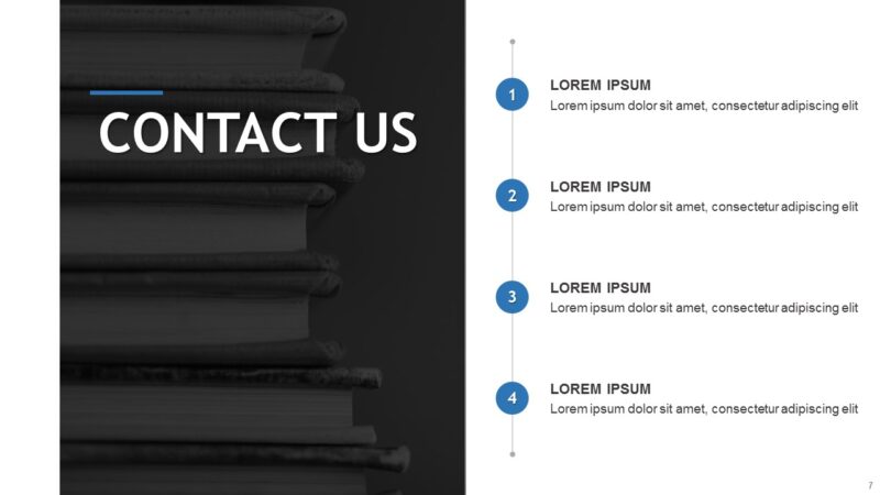 Contact us slide