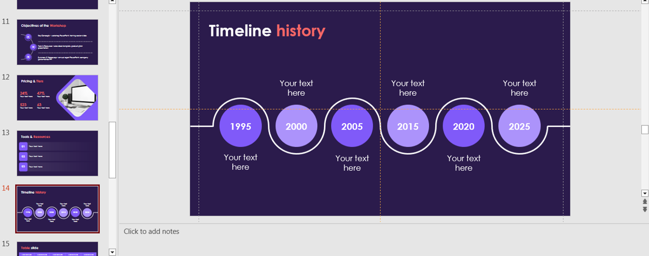 timeline