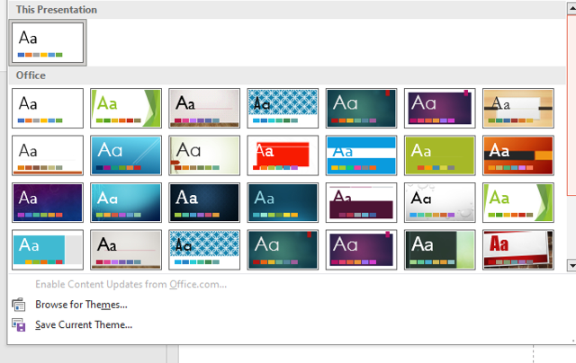 design tab