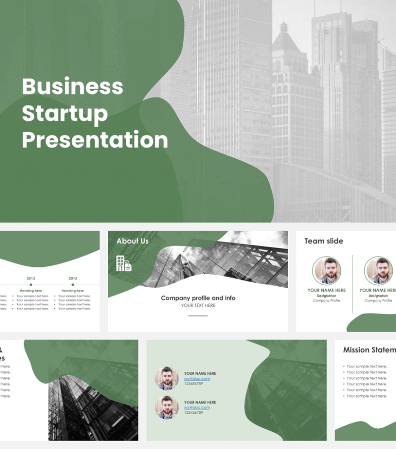 Business Startup Presentation Template (20 Slides)
