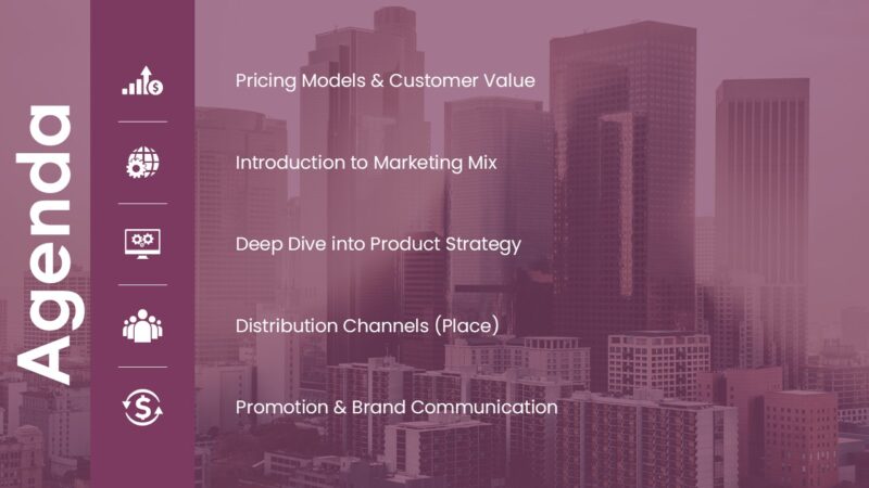 Marketing Mix PowerPoint Template (20+ Slides) - Image 3