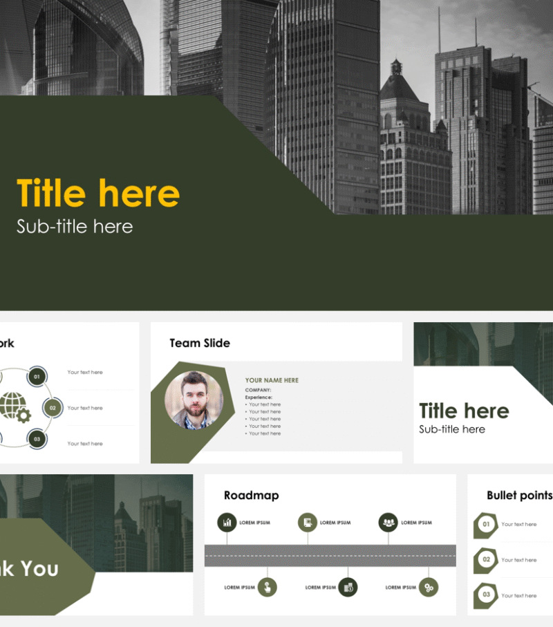Elegant Company Profile Template (20 Slides)