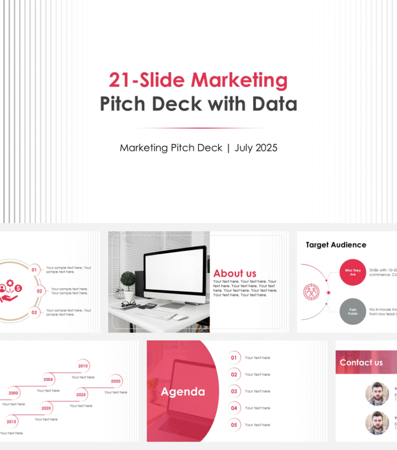 Modern Marketing Pitch Template (20+ Slides)